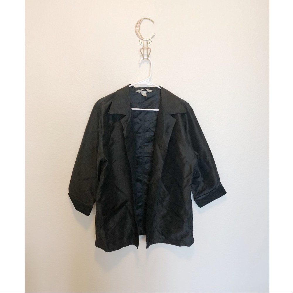 Sunhee Moon Black Elbow Patch Jacket Size 3